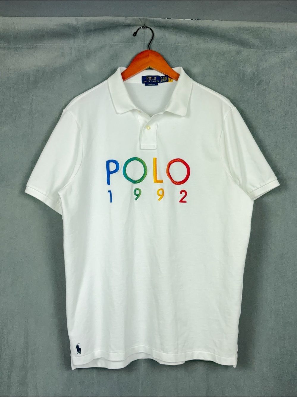 Polo Ralph Lauren Classic Fit Polo 1992 Mesh Polo Shirt Mens Size XL White